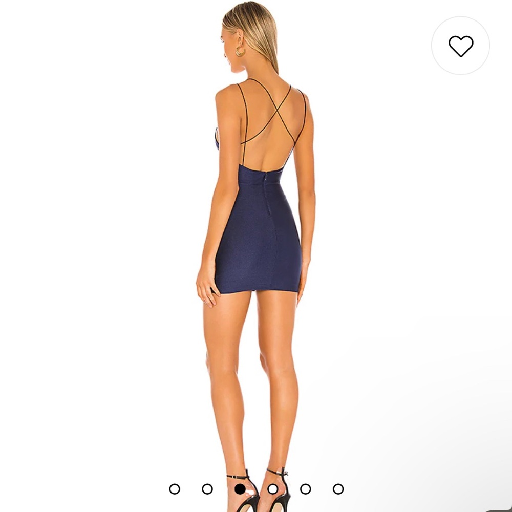 Superdown kiki strappy mini dress in blue